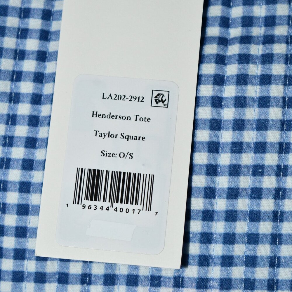 LoveShackFancy x Visit Savannah Henderson Bow Gingham Tote #LA202-2912 NWT - Picture 5 of 6